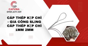 cáp thép kẹp chì