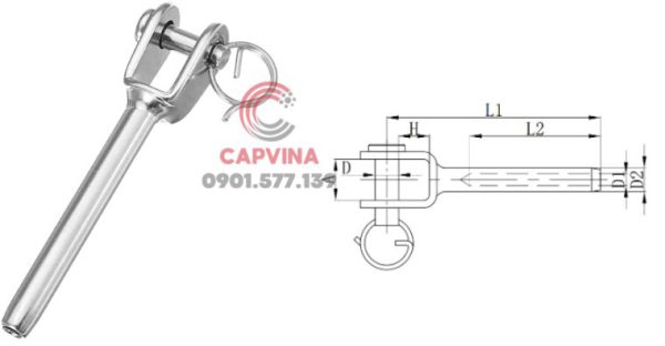 Đầu cố định 304 316 mã M3 – CAPVINA