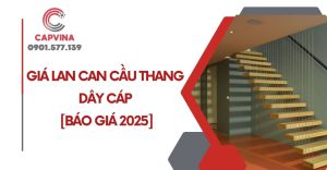 giá lan can cầu thang dây cáp