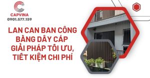 lan can bằng dây cáp