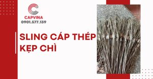 sling cáp thép kẹp chì