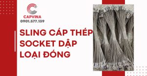 sling cáp thép socket dập loại đóng