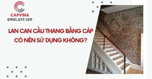 Lan can cầu thang bằng cáp