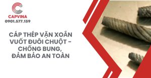 cáp thép vặn xoắn vuốt đuôi chuột
