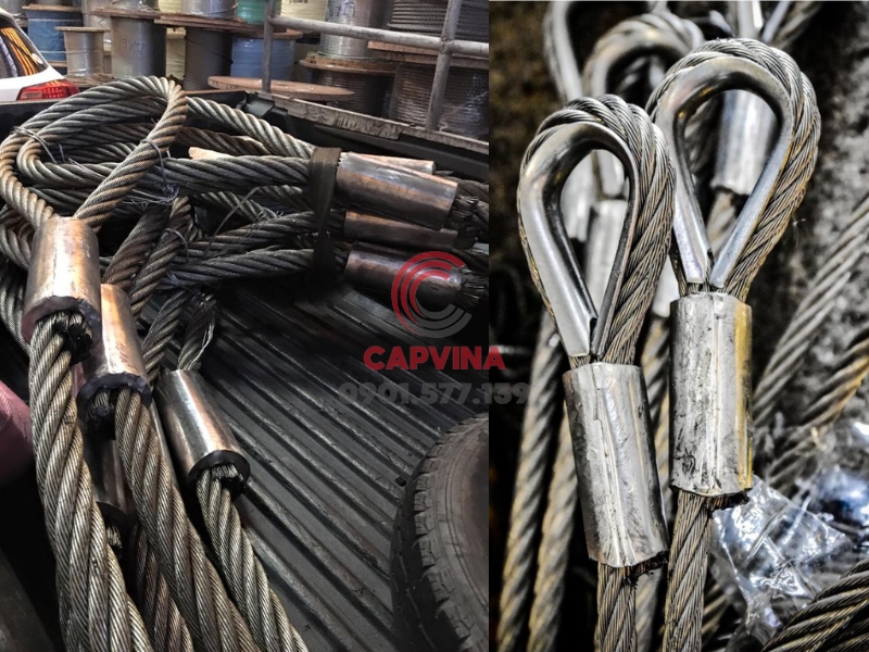 bấm chì cáp thép