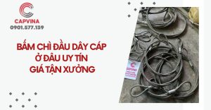 Bấm chì đầu dây cáp