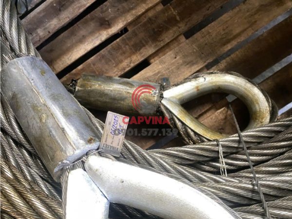 cáp thép bấm chì