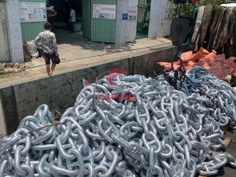 Xích neo tàu mạ kẽm