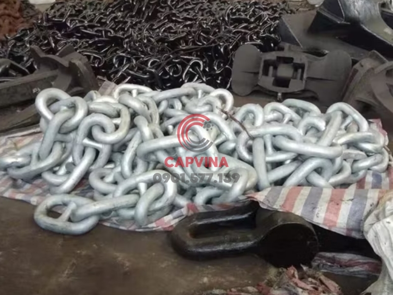 Xích neo tàu mạ kẽm