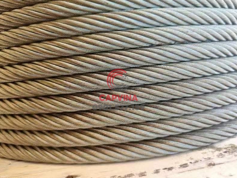 cáp inox 8x29 IWRC cho máy cào phân