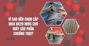 cáp inox 8x29 IWRC cho máy cào phân