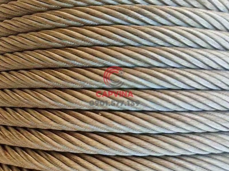 Cáp inox 8x29 IWRC phi 10