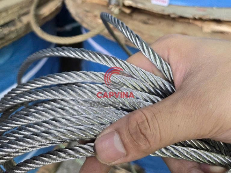 Cáp inox 304 dùng cho dây cứu sinh