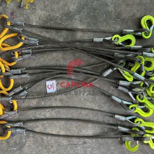 Cáp thép bấm chì mắt cứng