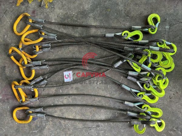 Cáp thép bấm chì mắt cứng