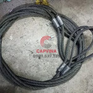 cáp thép bấm chì mắt mềm