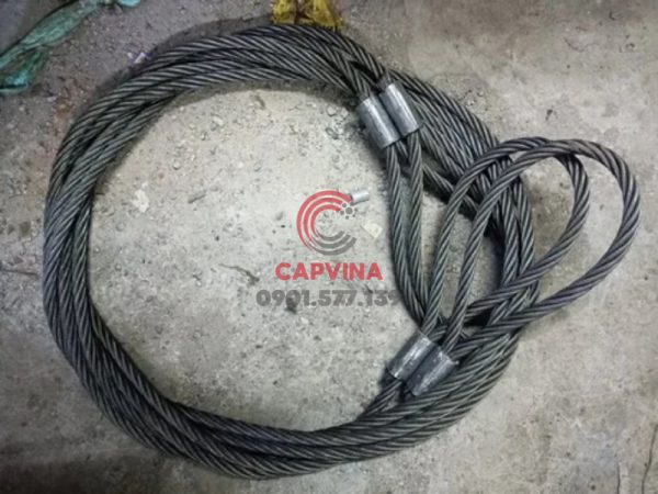 cáp thép bấm chì mắt mềm