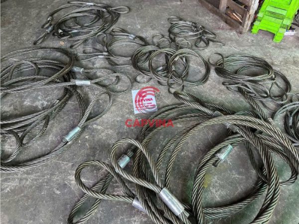 Cáp thép bấm chì mắt mềm