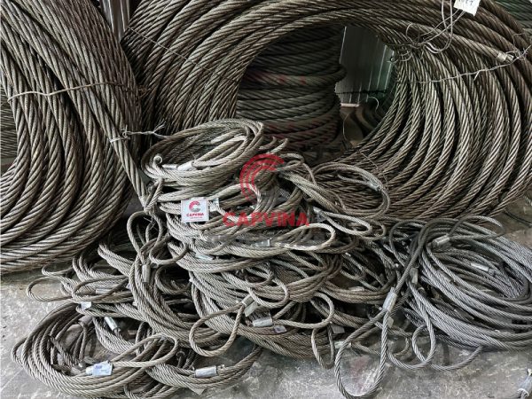 Cáp thép bấm chì mắt mềm