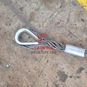 cáp thép chầu bấm chì