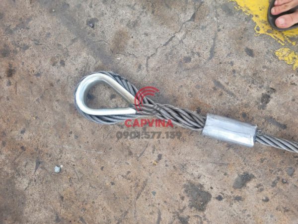 cáp thép chầu bấm chì