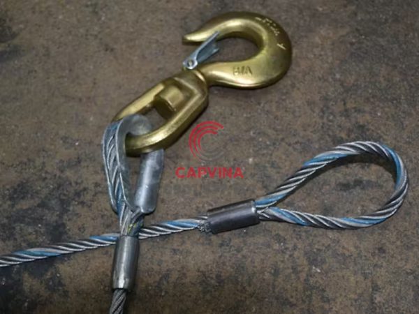 cáp thép chầu bấm chì