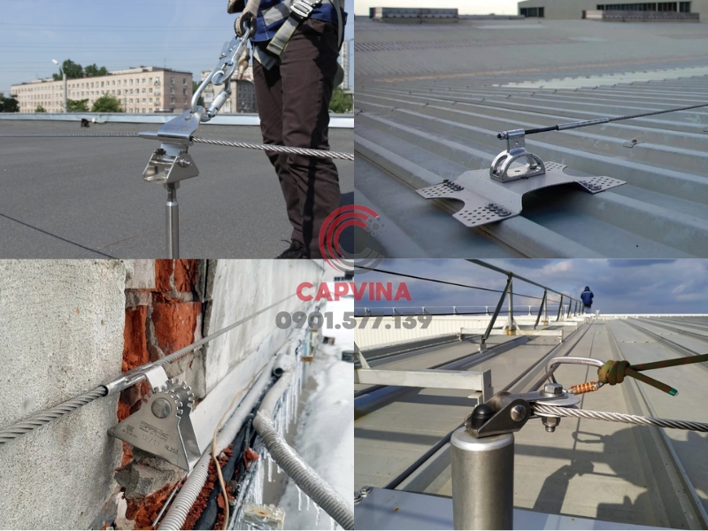Dây cứu sinh trên mái 