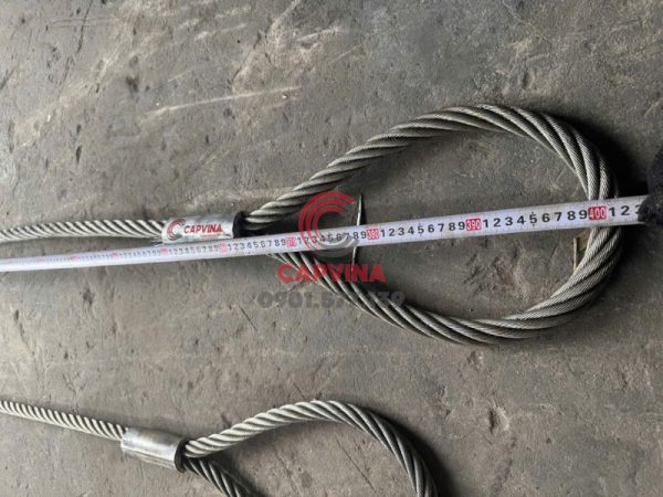 sling cáp thép bấm chì