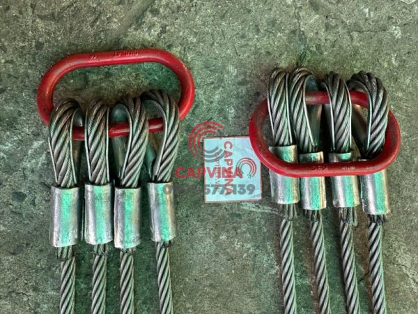 Sling cáp thép bấm chì