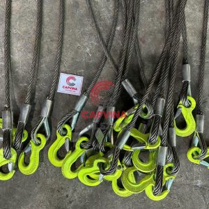 Sling cáp thép bấm chì