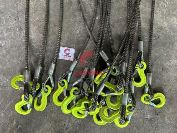 Sling cáp thép bấm chì