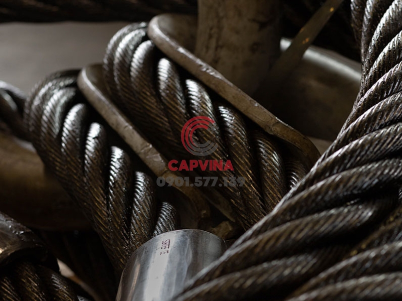Sling cáp thép bấm chì tải trọng lớn