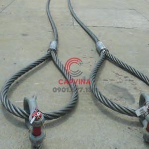 Cáp thép bấm chì 120mm dài 14m