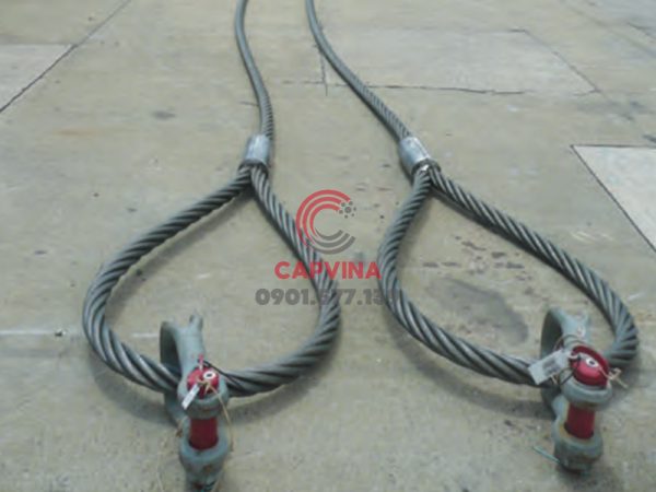 Cáp thép bấm chì 120mm dài 14m