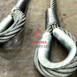 Cáp thép bấm chì 120mm dài 18m