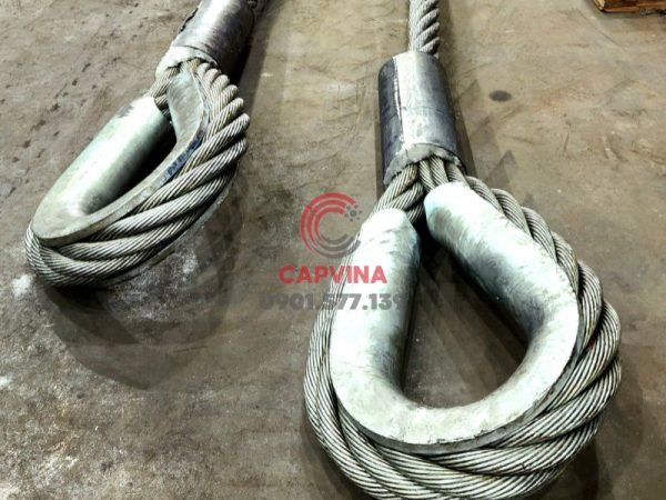 Cáp thép bấm chì 120mm dài 18m