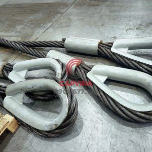Cáp thép bấm chì 120mm dài 12m