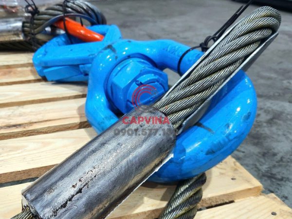 cáp thép bấm chì 120mm dài 16m