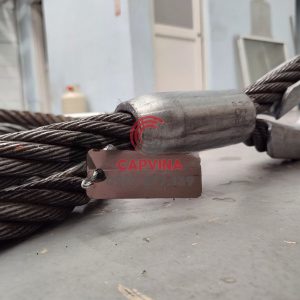 Cáp thép bấm chì 120mm dài 20m