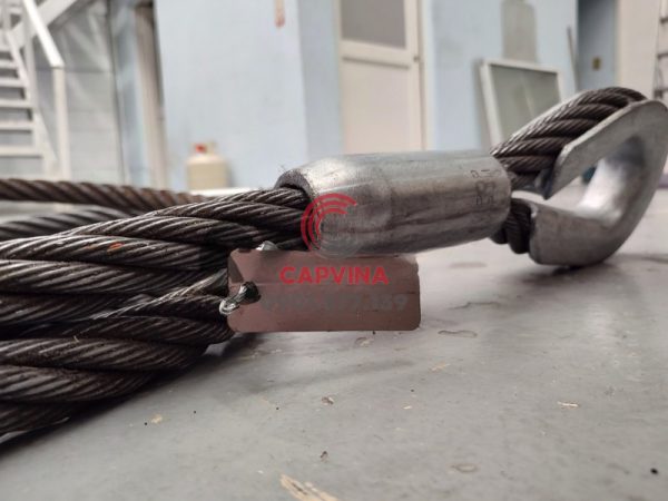 Cáp thép bấm chì 120mm dài 20m