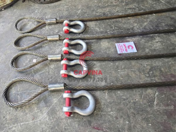 Cáp thép bấm chì 32mm