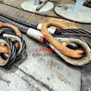 Cáp thép bấm chì 120mm dài 20m