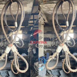Cáp thép bấm chì 120mm dài 6m