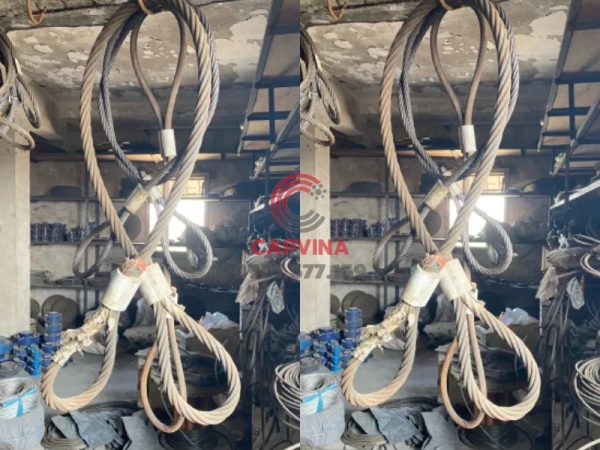 Cáp thép bấm chì 120mm dài 6m