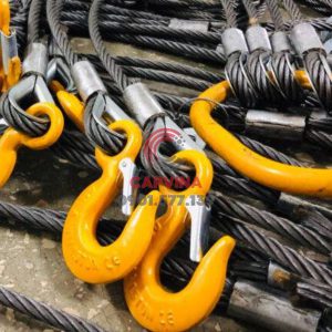 Sling cáp thép bấm chì 4 chân