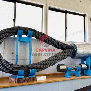 Cáp thép bấm chì 80mm dài 12m