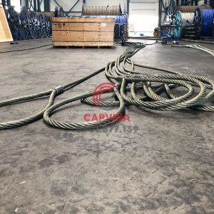 Cáp thép bấm chì 80mm dài 18m