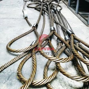 Cáp thép bấm chì 80mm dài 19m