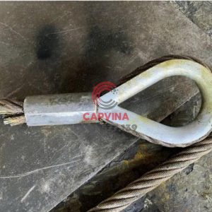 Cáp thép bấm chì 80mm dài 20m