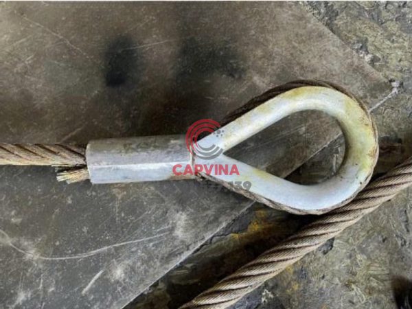 Cáp thép bấm chì 80mm dài 20m